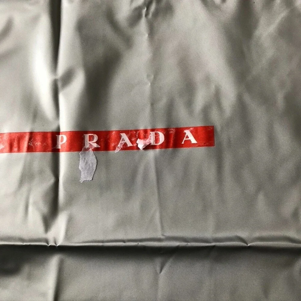 Prada‎ Vinyl Dustbag Handbag & Shoe Protection Authentic Drawstring Bag 19.5x16